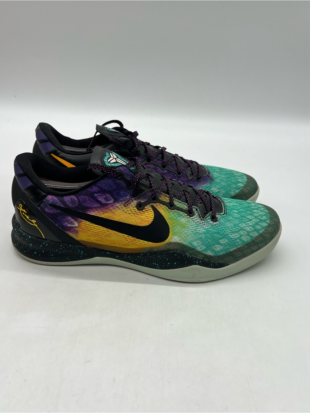 Nike Kobe 8 System Easter Men’s Sz 11 Multicolor Basketball Sneaker 555035 302